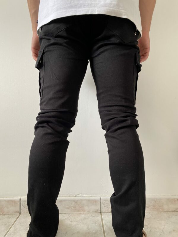 Pantalon cargo noir – Image 2