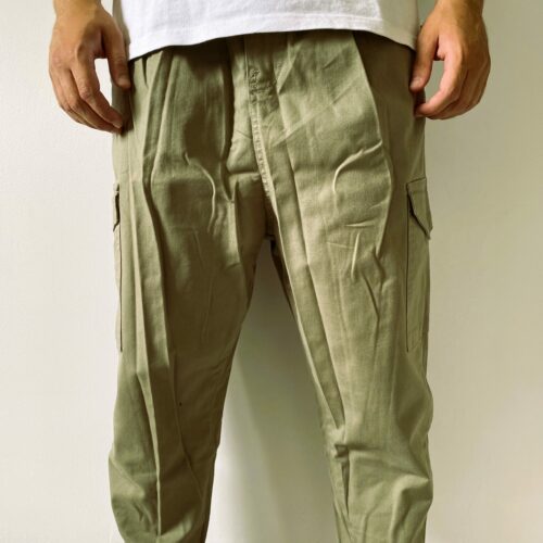 Pantalon cargo kaki leger