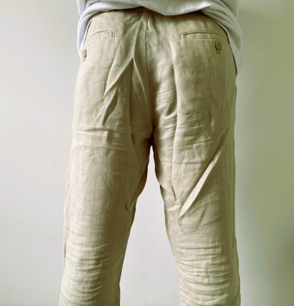 Pantalon droit en lin – Image 2